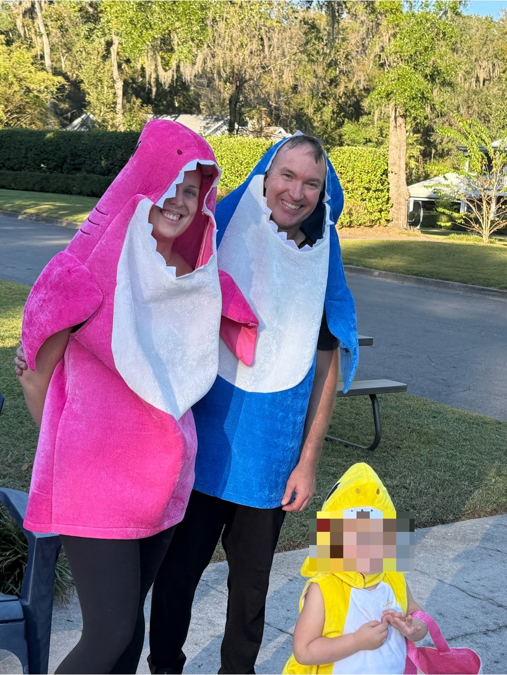Set of 3 Baby shark costumes halloween